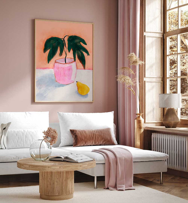 PINK POT, YELLOW PEAR , KITCHEN POSTERS