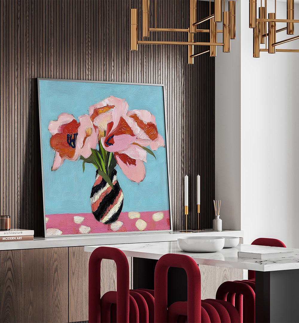 PINK TULIPS STILL LIFE