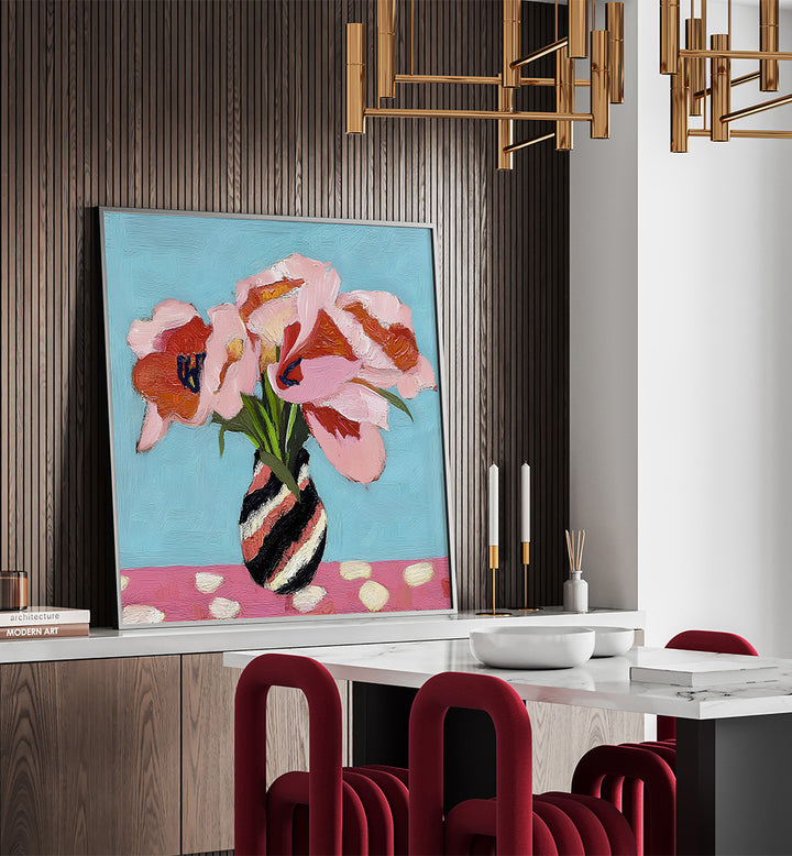 PINK TULIPS STILL LIFE