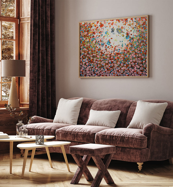 PINK DAISY , FLORAL FLOWER PAINTINGS