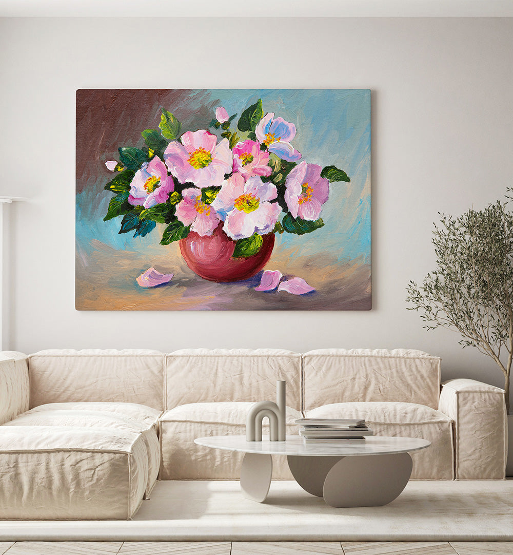 PINK PETALS II , VINTAGE EUROPEAN PAINTINGS