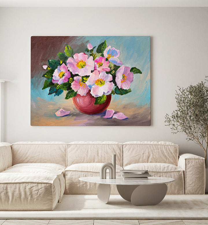 PINK PETALS II , VINTAGE EUROPEAN PAINTINGS