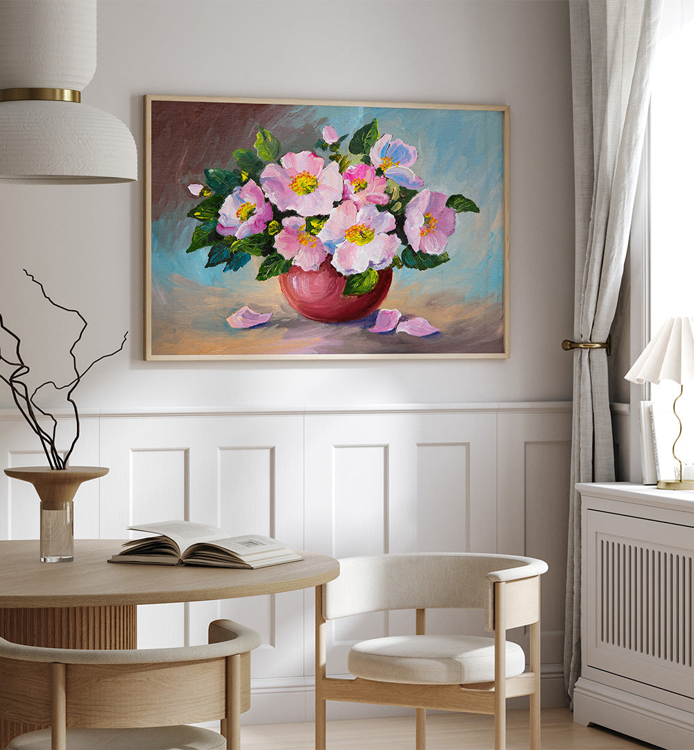 PINK PETALS II , VINTAGE EUROPEAN PAINTINGS