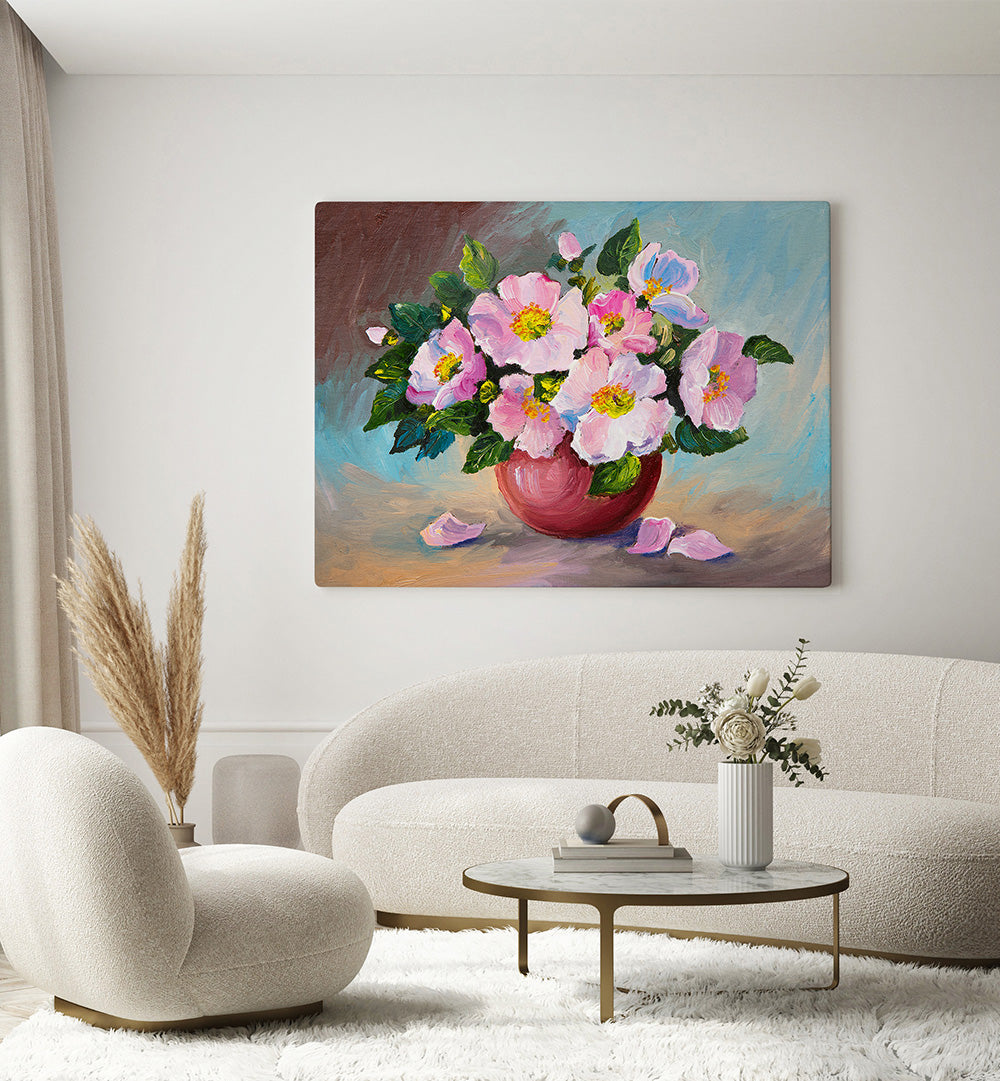 PINK PETALS II , VINTAGE EUROPEAN PAINTINGS
