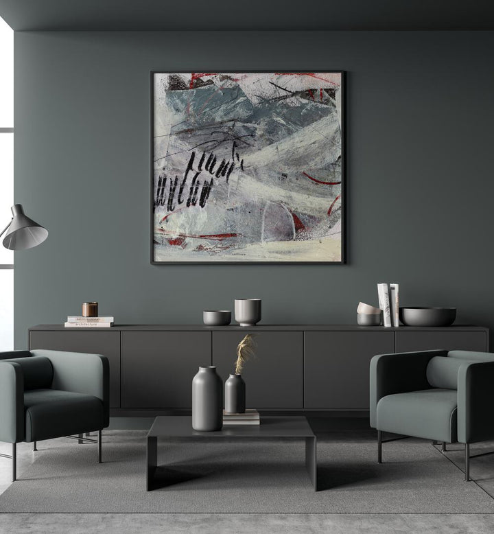 Elevate your space with PLAN, ABSTRACT PAINTINGS, featuring vibrant colors and dynamic forms for a captivating focal point.