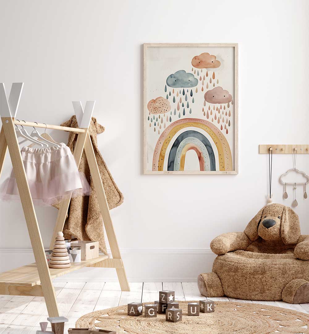 PLAYFUL RAINBOW , KIDS ROOM PAINTINGS