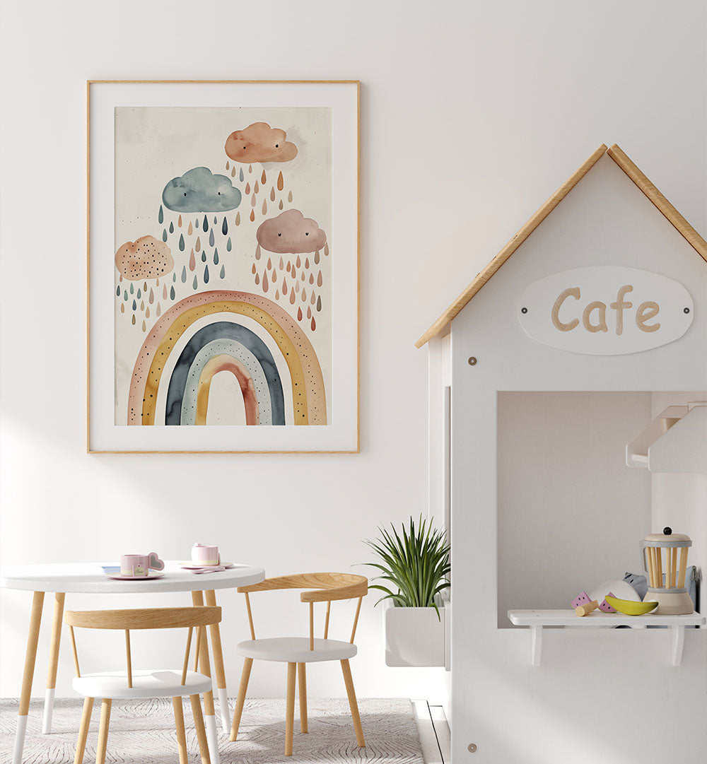 PLAYFUL RAINBOW , KIDS ROOM PAINTINGS