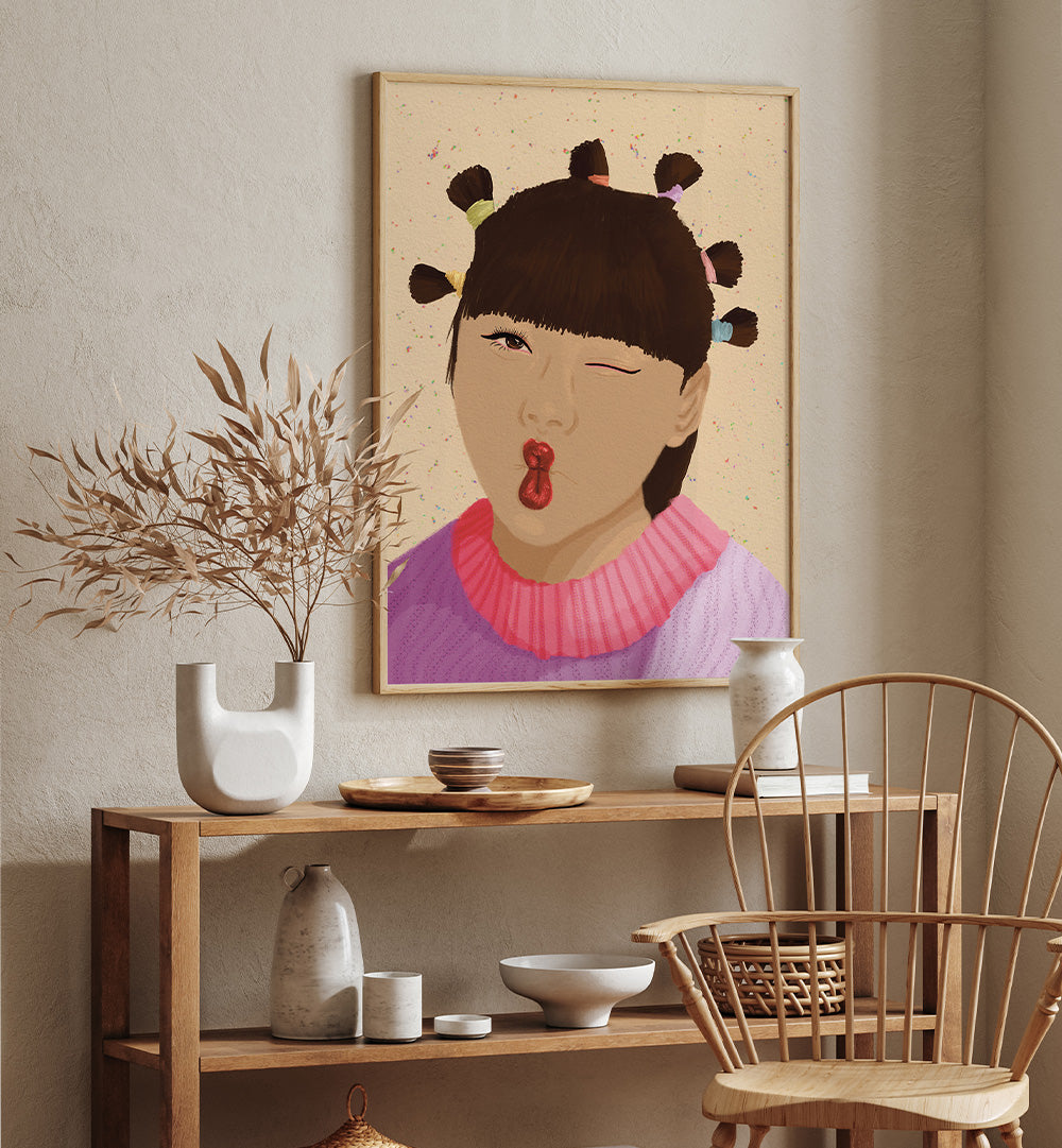 PLAYFUL WINKING PORTRAIT