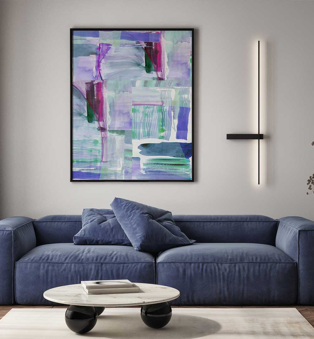 Enhance your decor with PLUM PURPLE LILAC I, ABSTRACT PAINTINGS, showcasing vibrant plum and lilac hues.