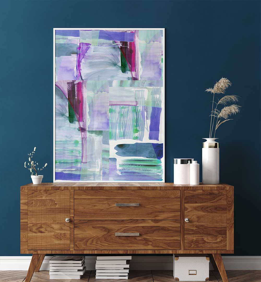 Enchanting PLUM PURPLE LILAC I, ABSTRACT PAINTINGS, showcasing rich hues for a captivating visual experience.