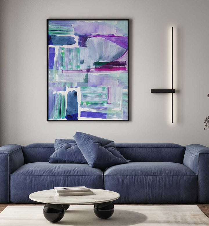 Vibrant PLUM PURPLE LILAC II, ABSTRACT PAINTINGS enhance modern decor with rich plum and soft lilac tones.