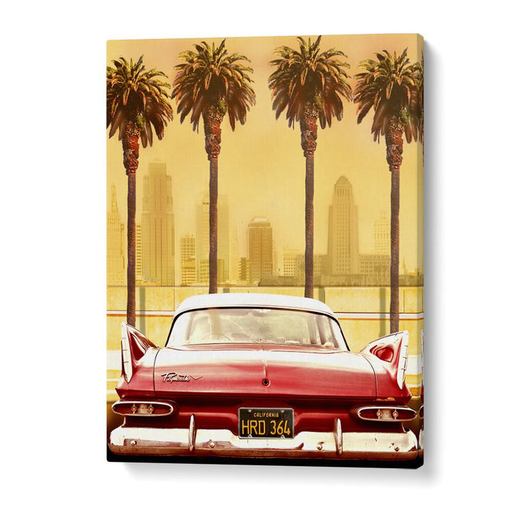 AUTOMOTIVE painting - PLYMOUTH SAVOY WITH PALMS by Asianmonk