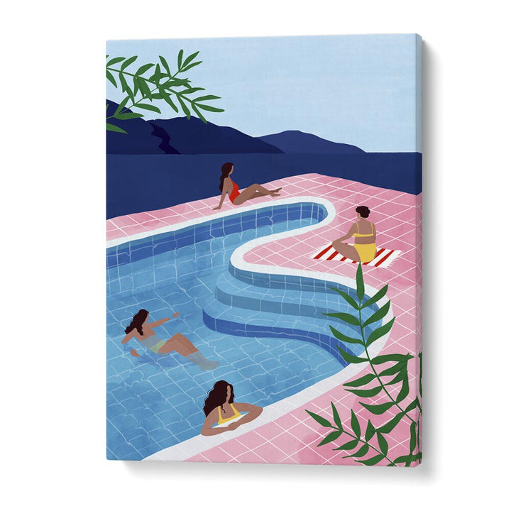 Pool Ladies, Maja Tomjanovic Art Artwork in Gallery Wrap