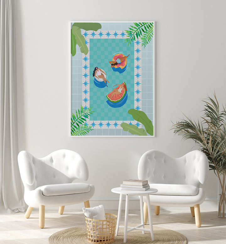 POOL PARTY , TRAVEL POSTERS