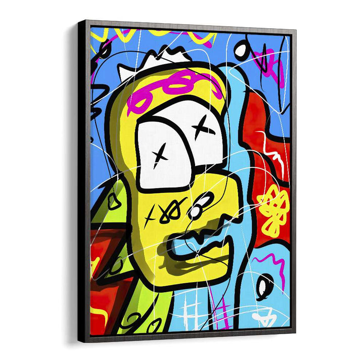 Pop Art I Pop Art Artwork in Black Floater Frame