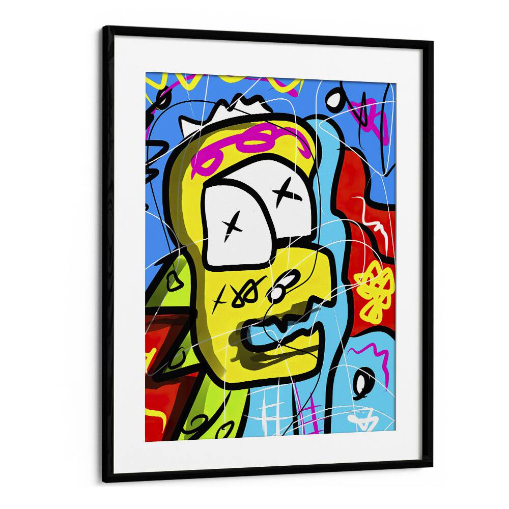 Pop Art I Pop Art Artwork in Black Frame With Mount