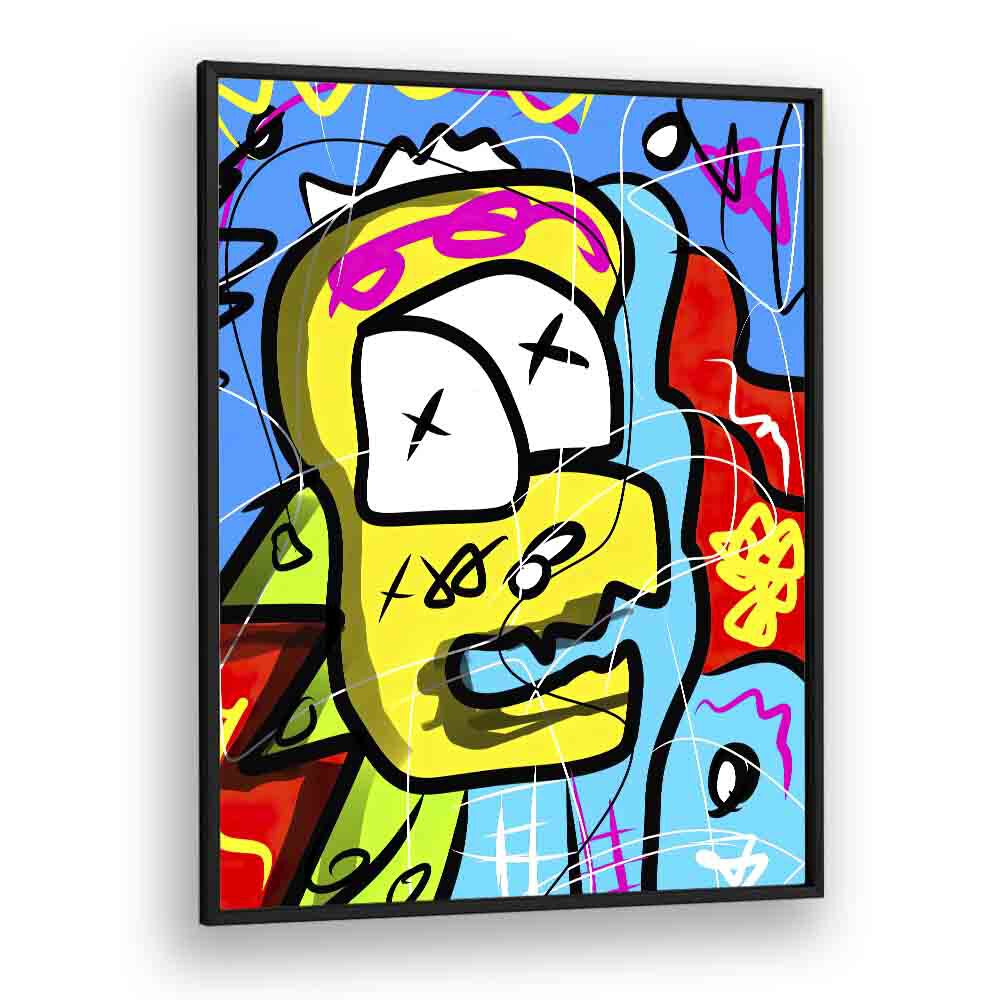 Pop Art I Pop Art Artwork in Black Plain Frame