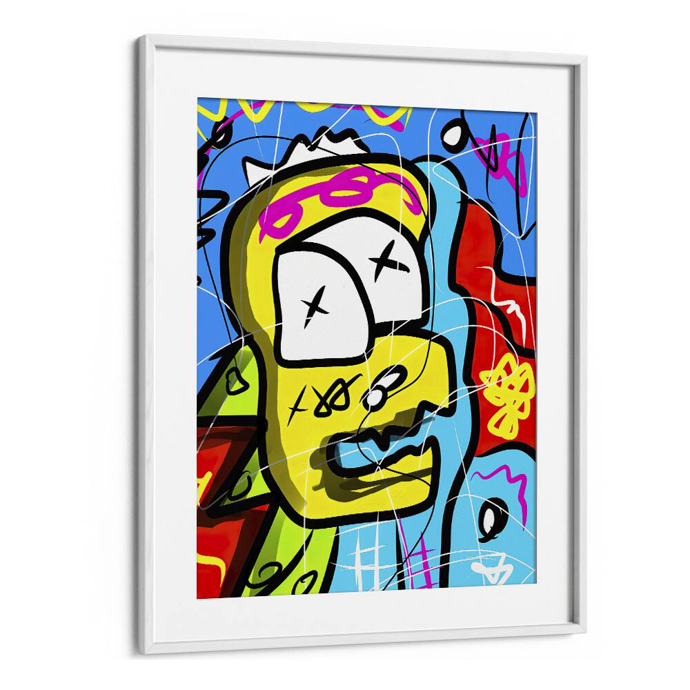 Pop Art I Pop Art Artwork in White Frame With Mount