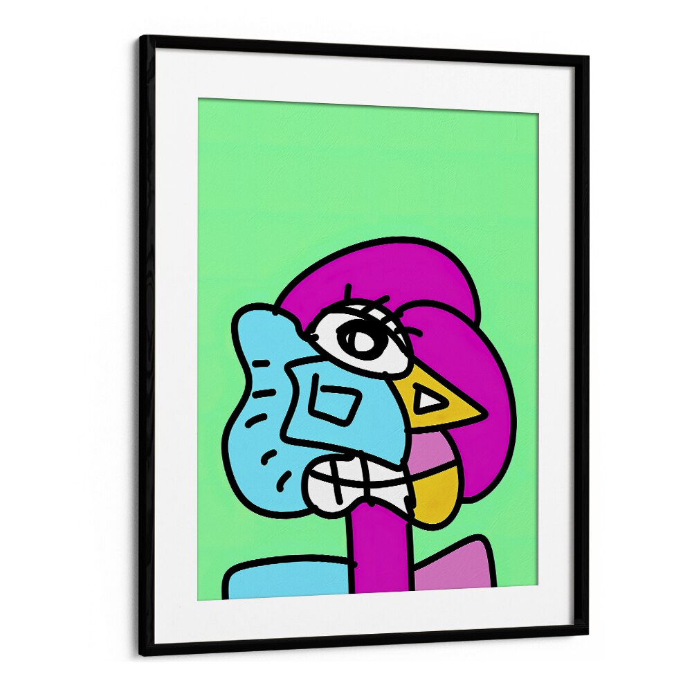 Pop Art II Pop Art Artwork in Black Frame With Mount