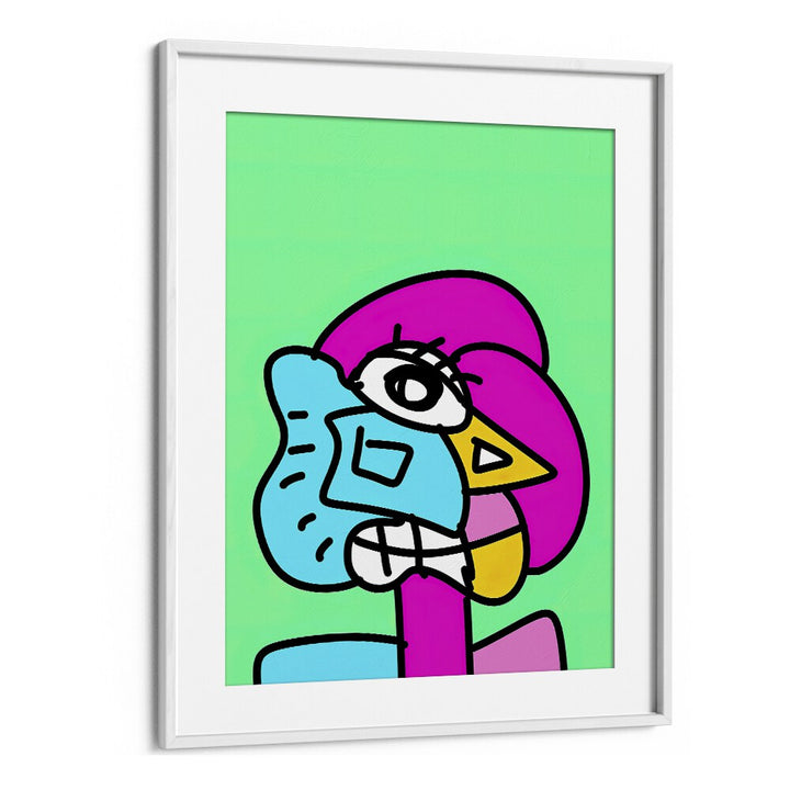 Pop Art II Pop Art Artwork in White Frame With Mount