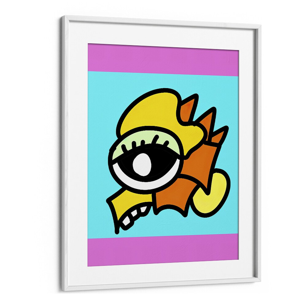 Pop Art IV Pop Art Artwork in White Frame With Mount