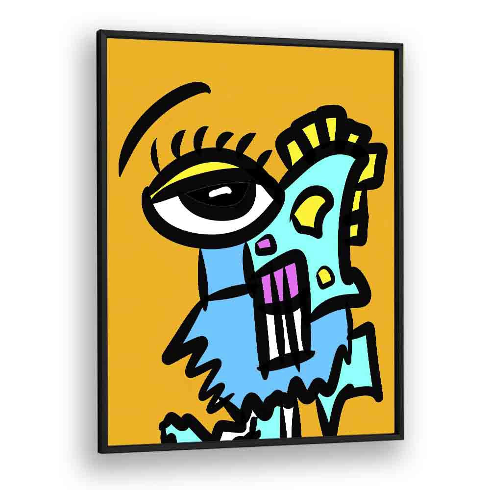 Pop Art VI Pop Art Artwork in Black Plain Frame