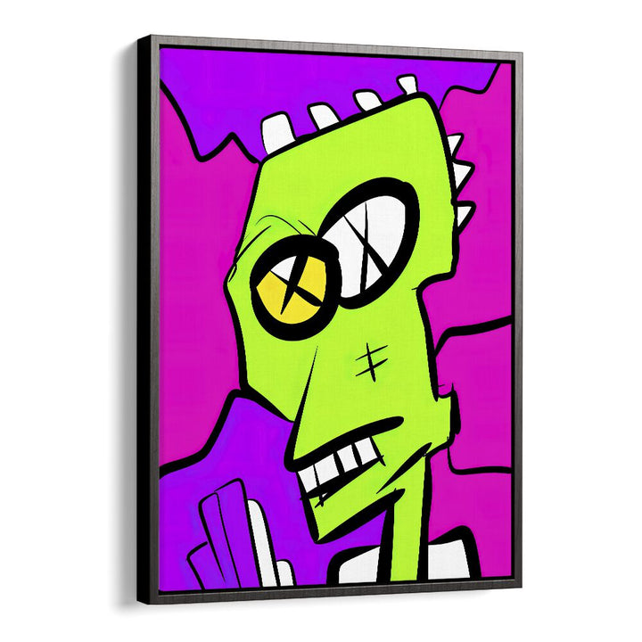 Pop Art VII Pop Art Artwork in Black Floater Frame