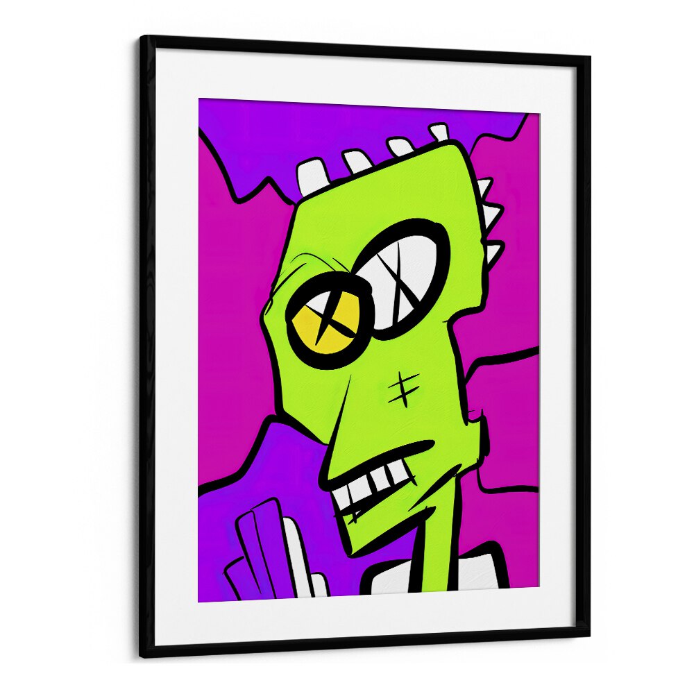 Pop Art VII Pop Art Artwork in Black Frame With Mount