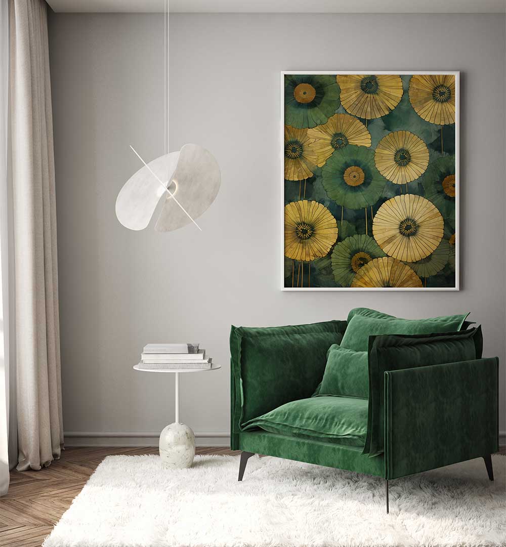 POPPIES I , FLORAL FLOWER PAINTINGS