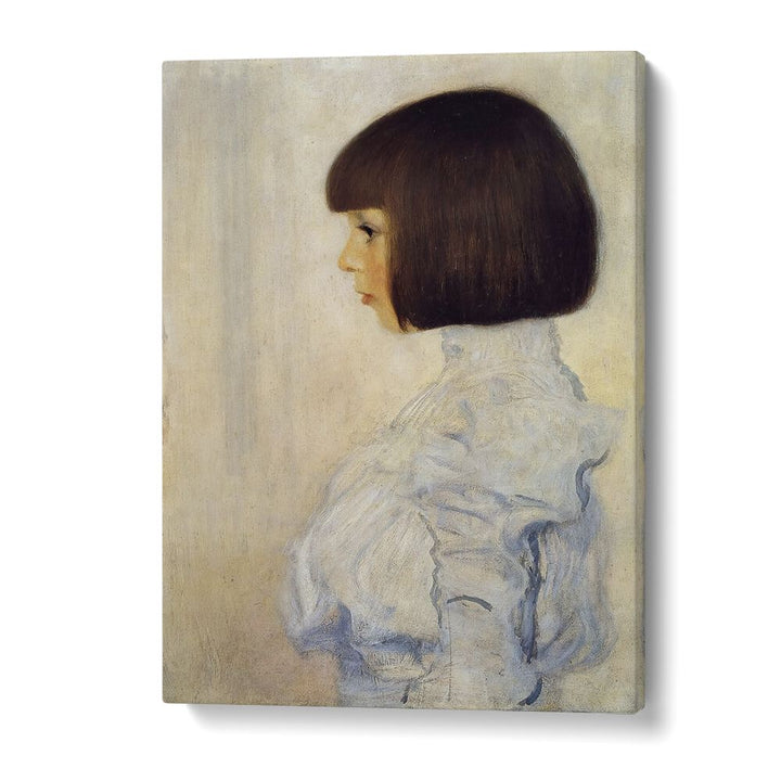 Portrait Of Helene Klimt By Gustav Klimt (1898) Vintage Art Artwork in Gallery Wrap