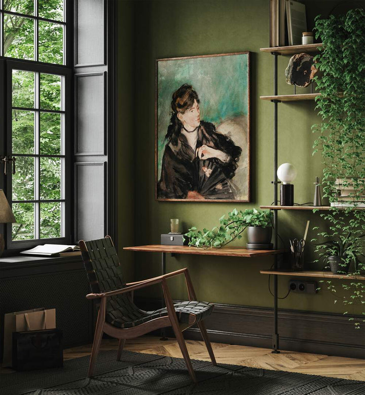 PORTRAIT OF BERTHE MORISOT, VINTAGE PAINTINGS
