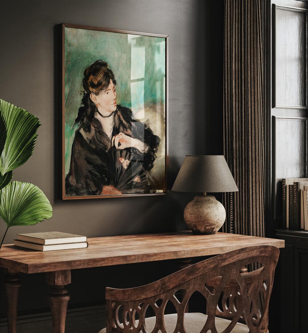 PORTRAIT OF BERTHE MORISOT, VINTAGE PAINTINGS
