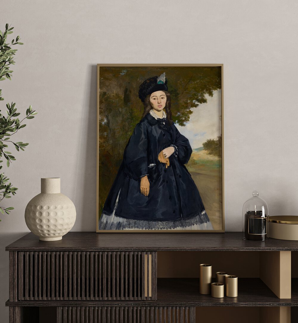 PORTRAIT OF MADAME BRUNET, VINTAGE PAINTINGS