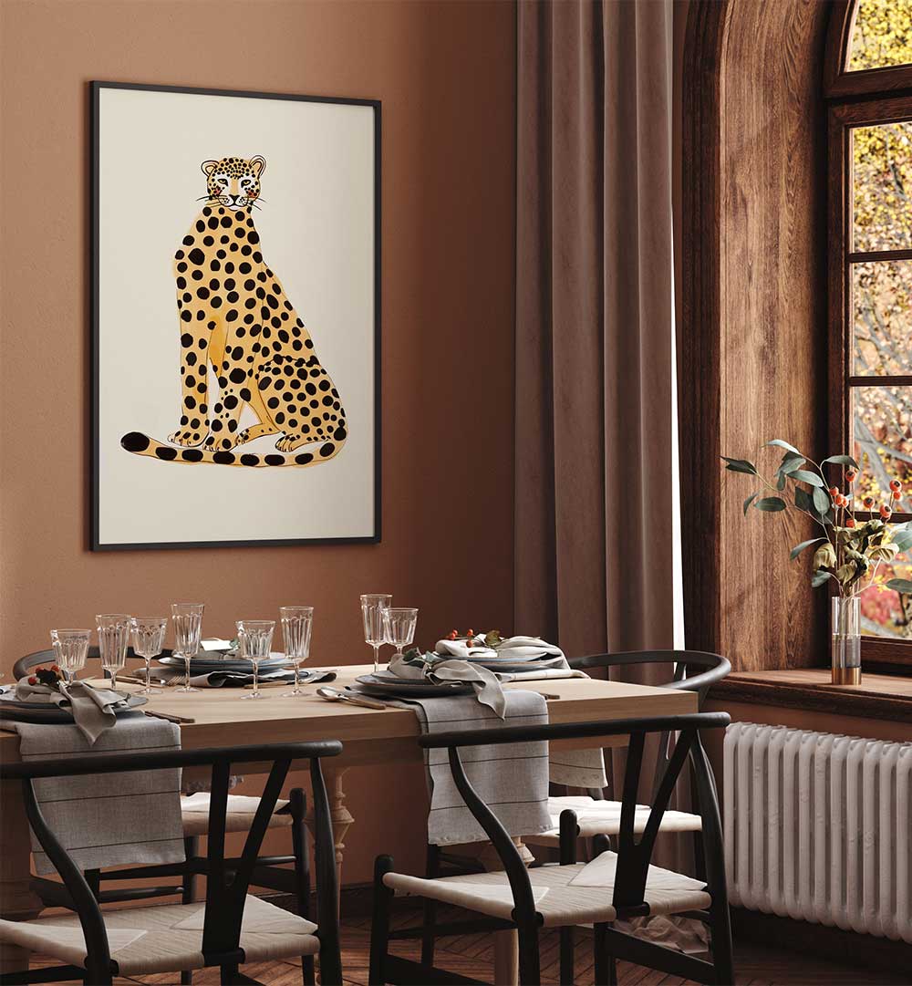 POSING CHEETAH , KIDS ROOM PAINTINGS