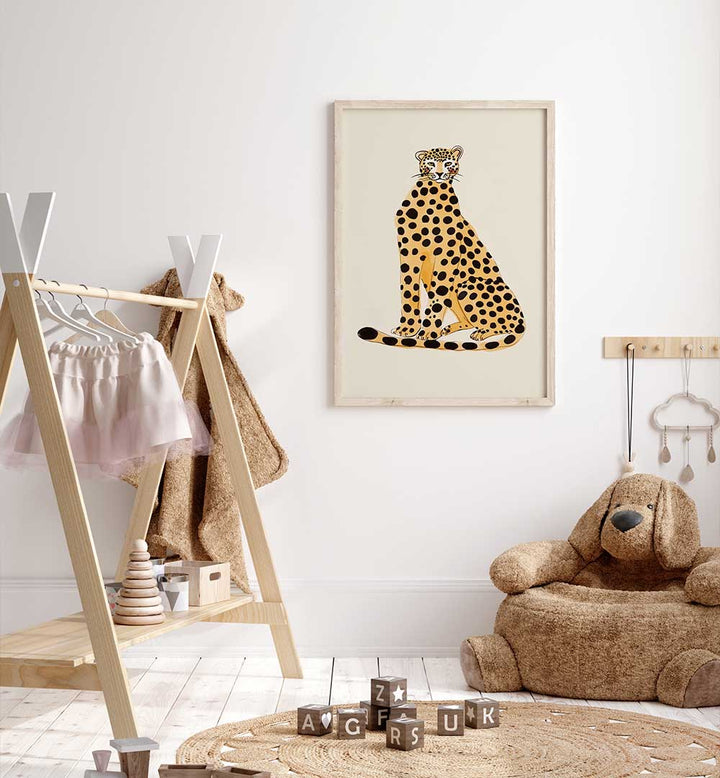 POSING CHEETAH , KIDS ROOM PAINTINGS