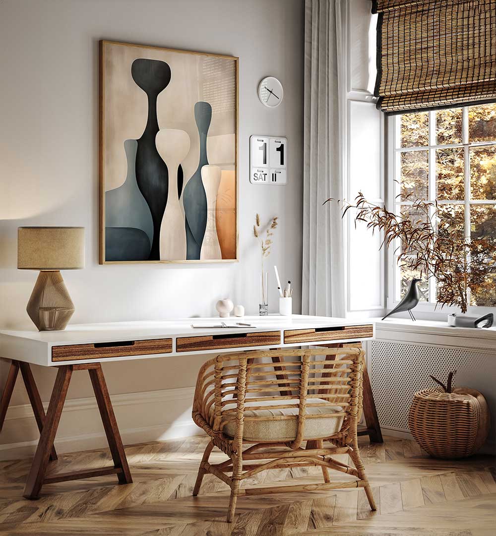 POSTER CANVAS SCANDI ABSTRACT PP I , ORGANIC FORMS