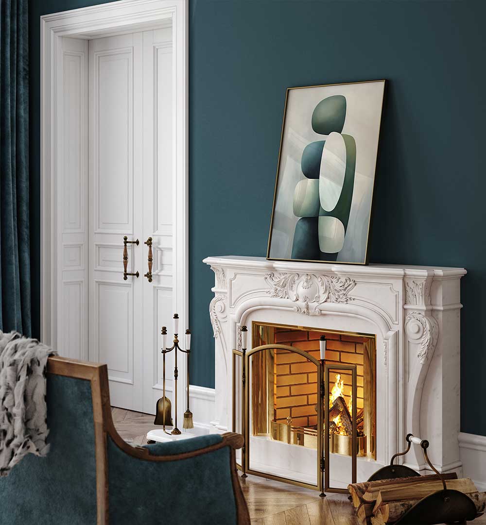 POSTER CANVAS SCANDI ABSTRACT PP Vi , ORGANIC FORMS