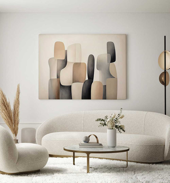 POSTER CANVAS SCANDI ABSTRACT PP X , ORGANIC FORMS