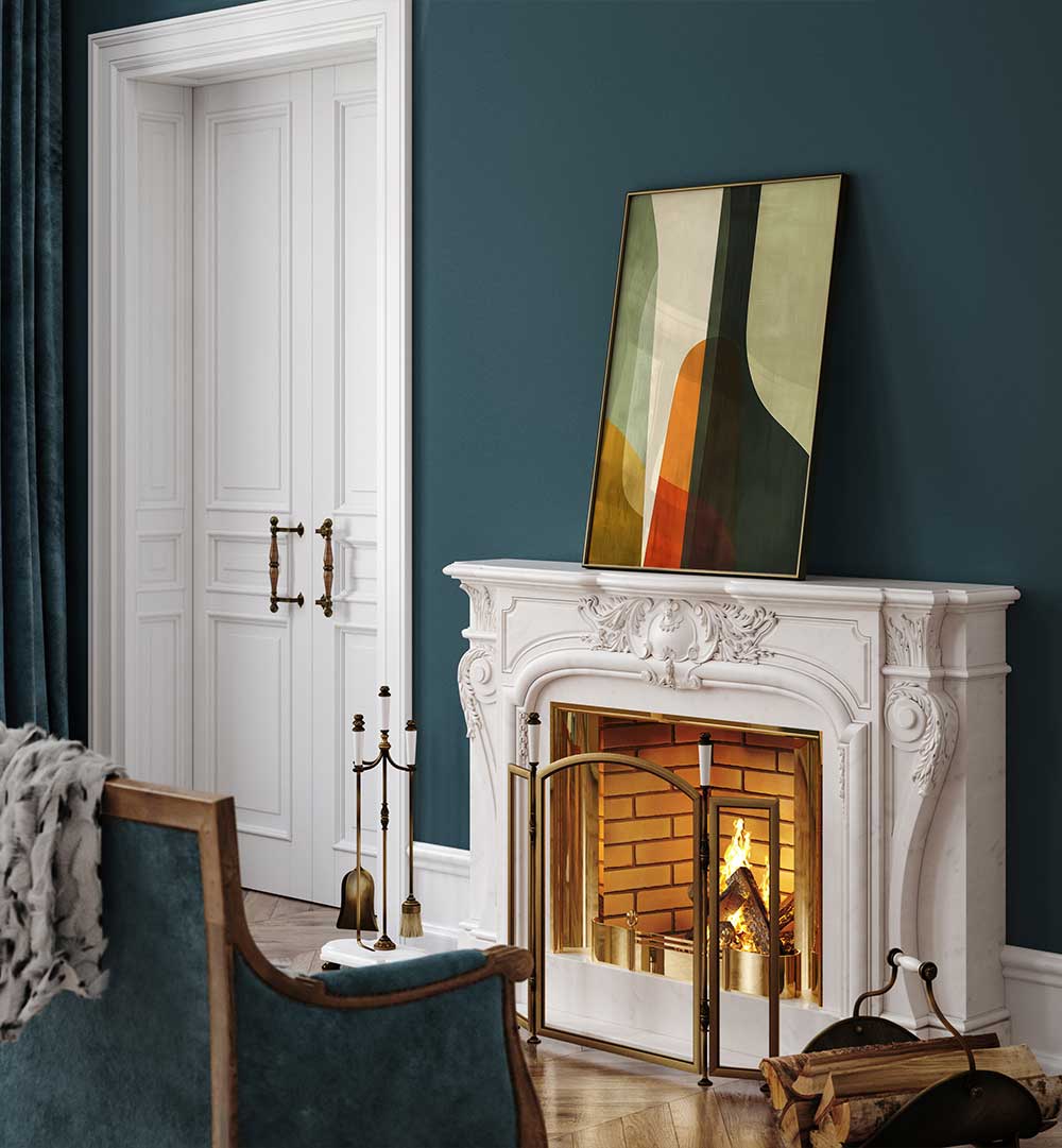 POSTER MINIMALIST GEO II , ABSTRACT PAINTINGS