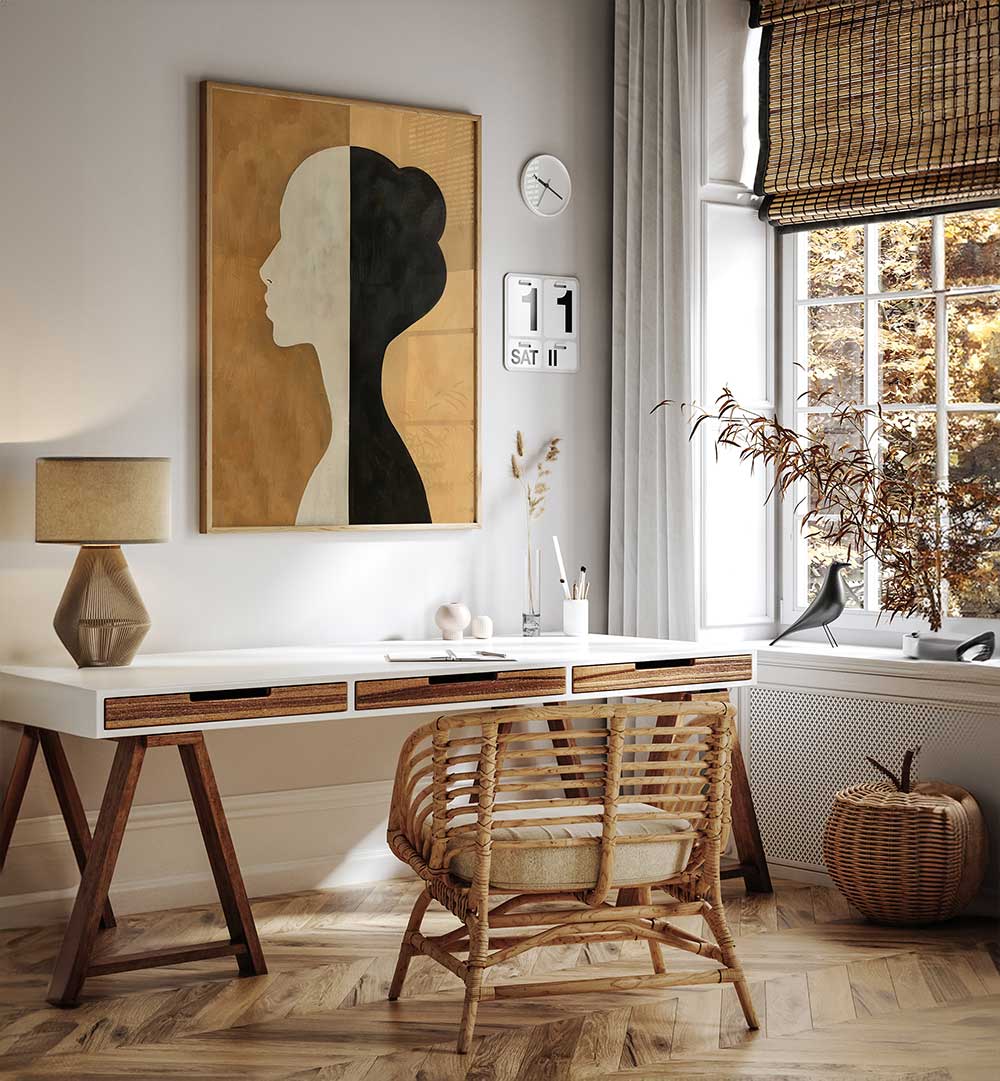 POSTER MINIMALIST PORTRAIT VIII , PORTRAITS & FIGURATIVE ILLUSTRATIONS