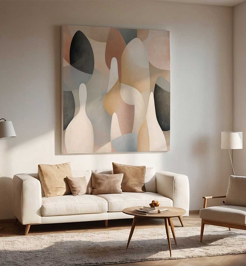 POSTER VERTICAL GEO I , ORGANIC FORMS