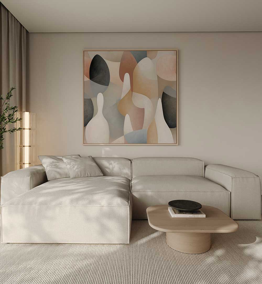 POSTER VERTICAL GEO I , ORGANIC FORMS