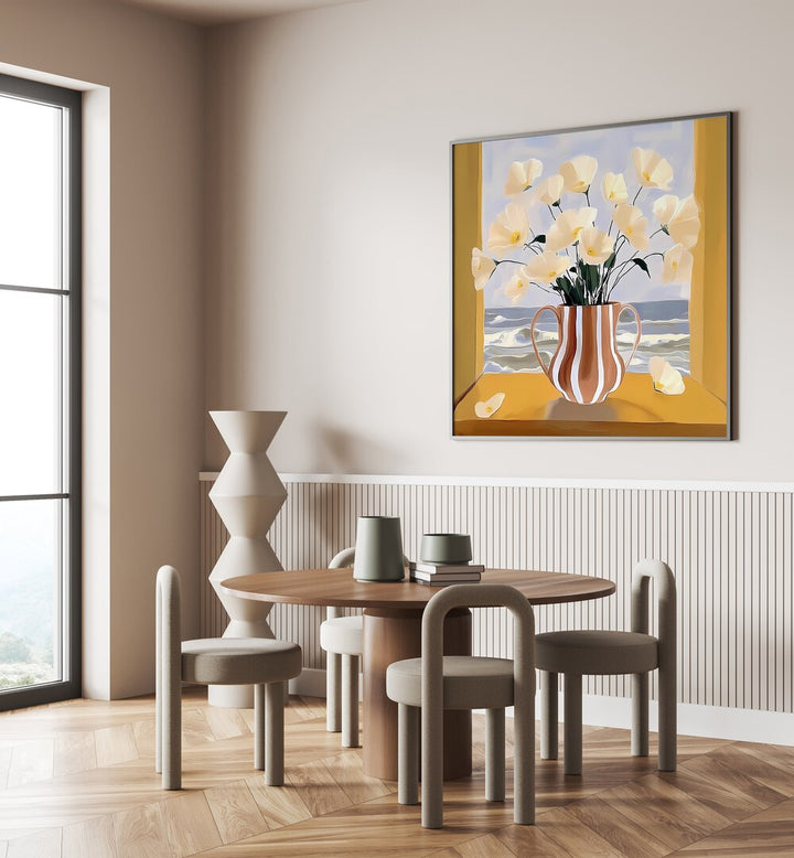 Stylish interior featuring the POT BY THE SEA as a chic decorative planter, enhancing coastal aesthetics.