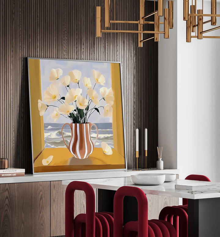Elevate your coastal decor with the POT BY THE SEA, a stunning planter that brings beauty to any space.
