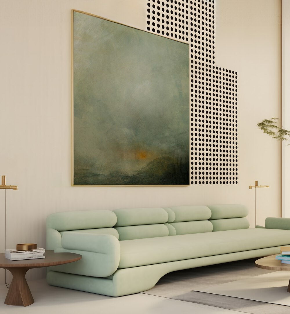 Stunning POWDERHAM, ABSTRACT PAINTINGS enhance modern decor with captivating color blends and emotional depth.
