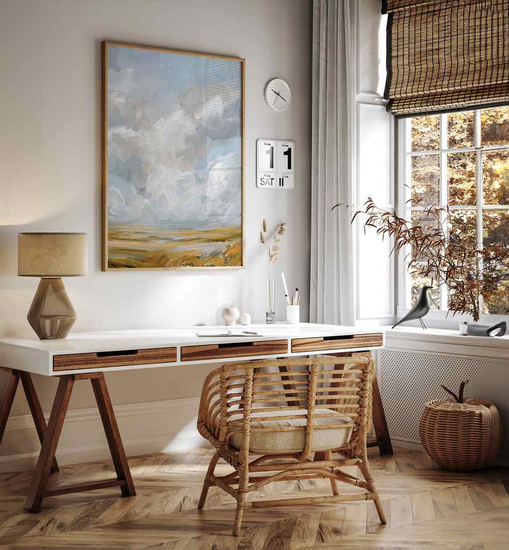 Bright and serene, the PRAIRIE SKY, ABSTRACT PAINTINGS enhances any space with nature's elegance and beauty.