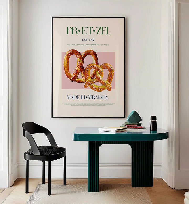 PRETZEL PRINT , CAFE ART PRINTS , CAFE POSTERS