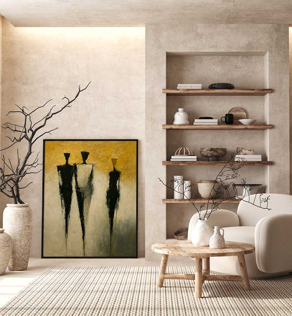 PROCESSION OF SHADES , EXPRESSIONISM PAINTINGS