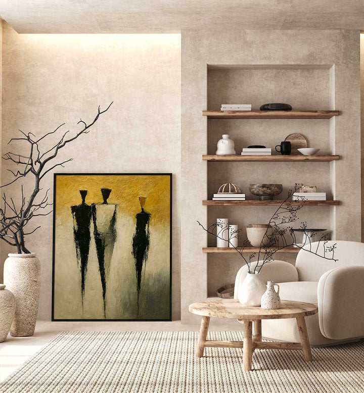 PROCESSION OF SHADES , EXPRESSIONISM PAINTINGS