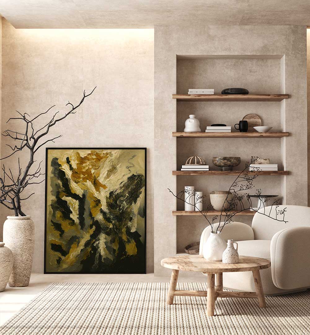 PROFILE OF SILENCE , EXPRESSIONISM PAINTINGS